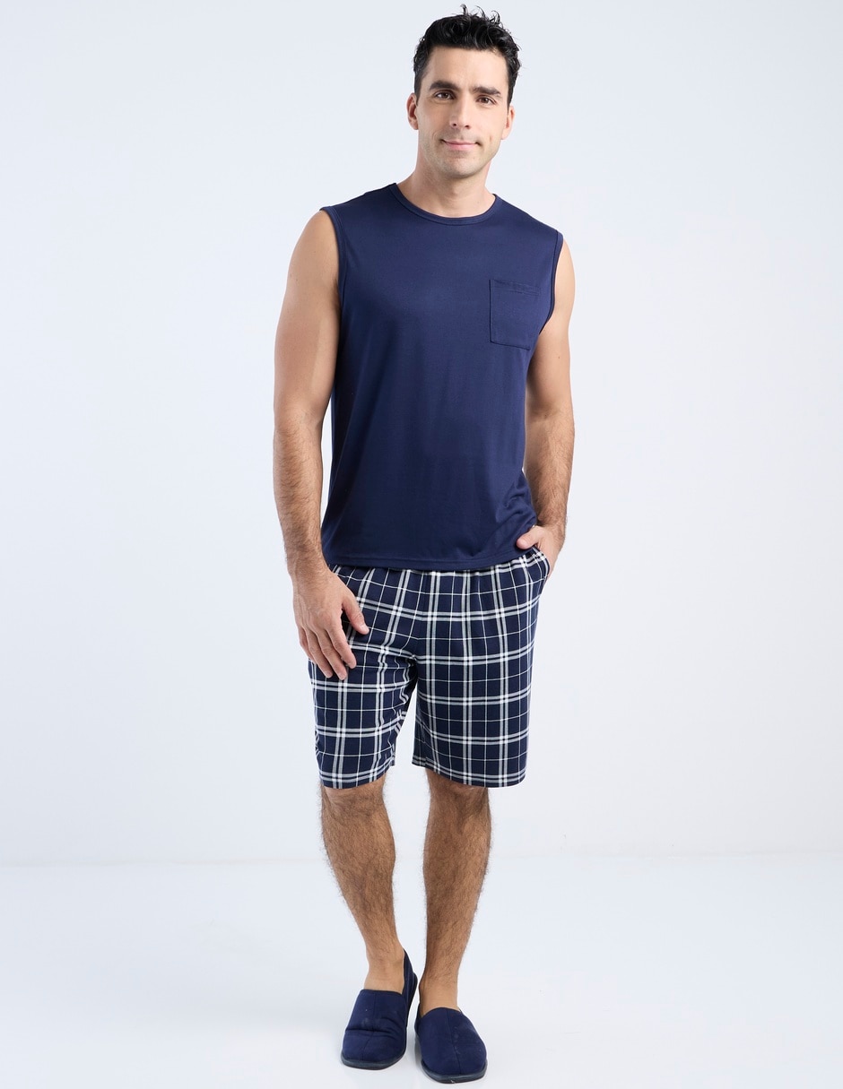 PIJAMA WEEKEND CABALLE, M, AZUL MARINO