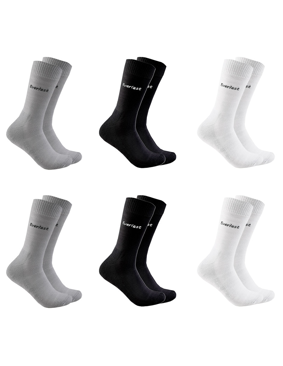 Set de calceta comfort para hombre 6 pares Set de calceta comfort para hombre 6 pares