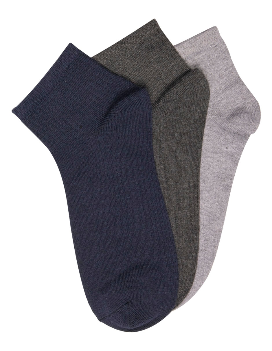 Set de calcetín comfort de algodón para hombre 3 pares Set de calcetín comfort de algodón para hombre 3 pares