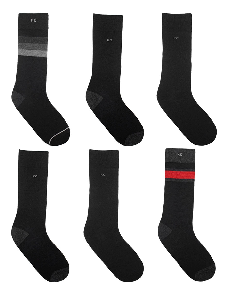 Set de calcetín comfort de algodón para hombre 4 pares 6