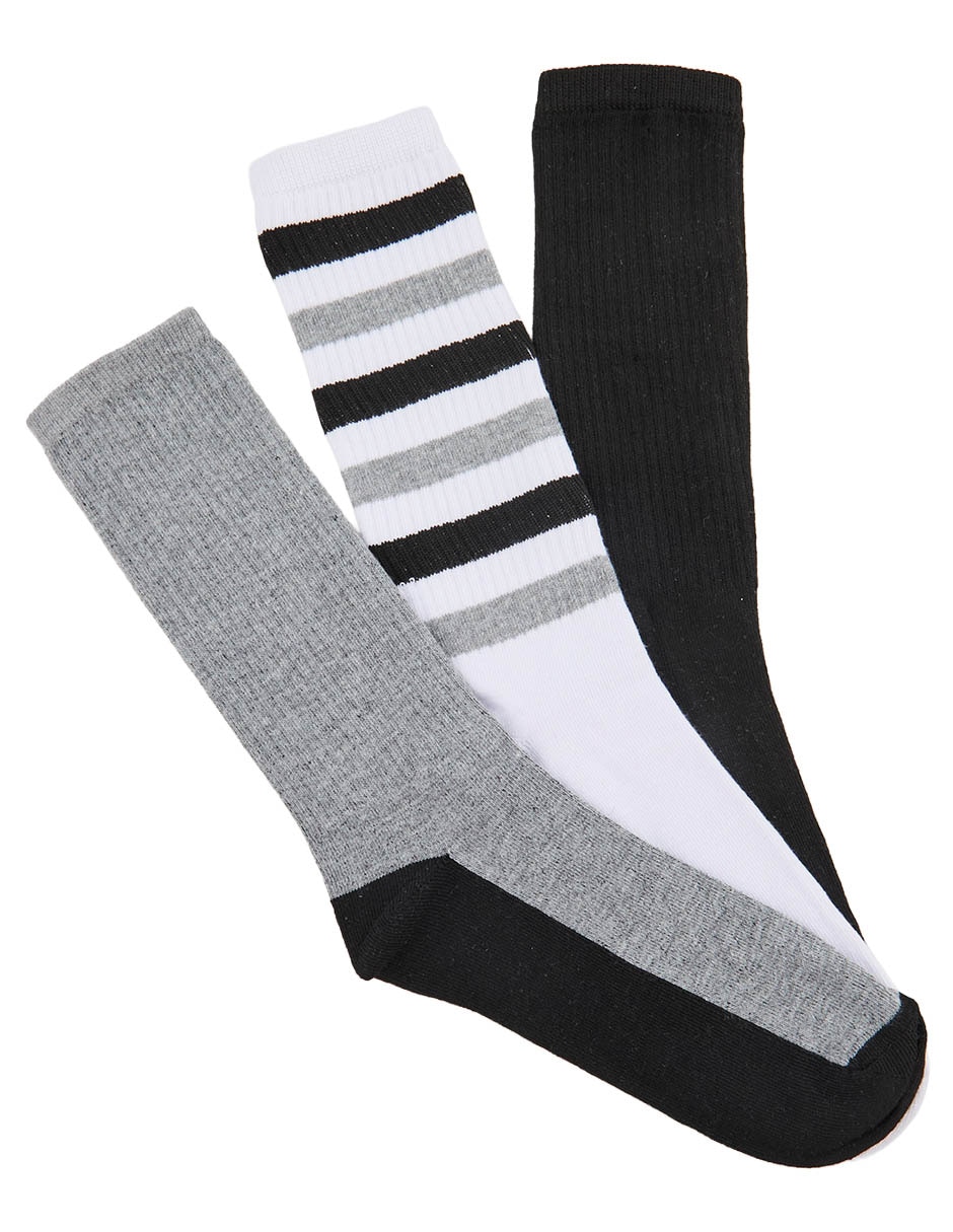 Set de calceta para hombre 3 pares Set de calceta para hombre 3 pares