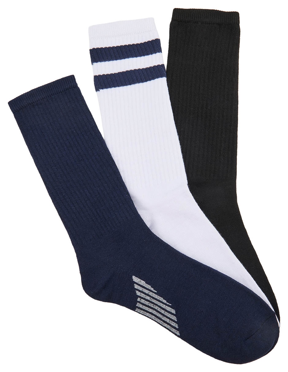 Set de calceta para hombre 3 pares Set de calceta para hombre 3 pares
