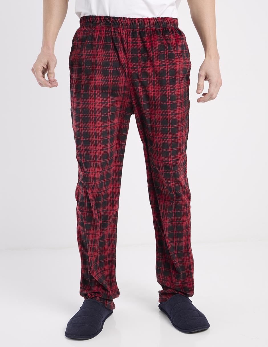 Pantalón pijama estampado escocés para hombre Pantalón pijama estampado escocés para hombre