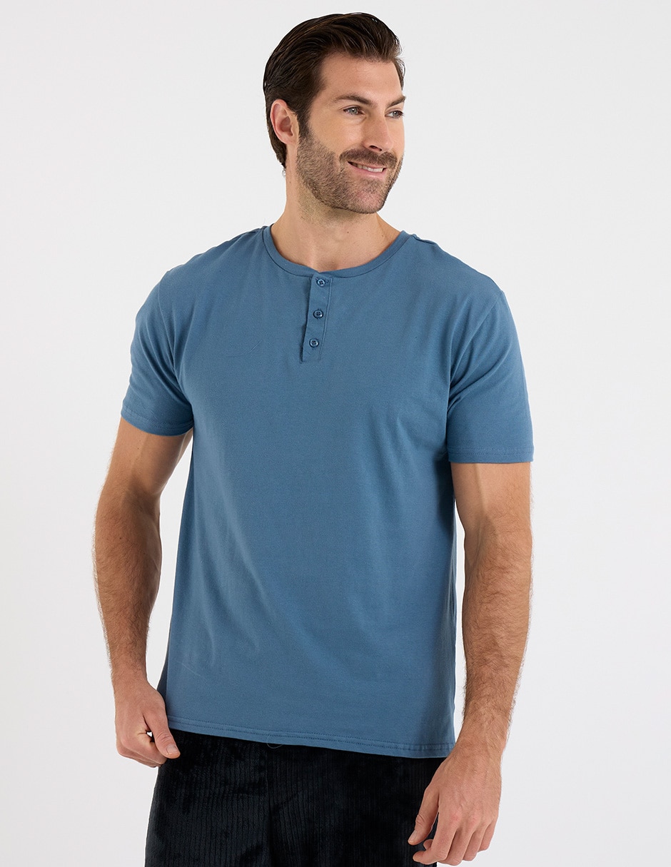 Playera pijama para hombre de algodón