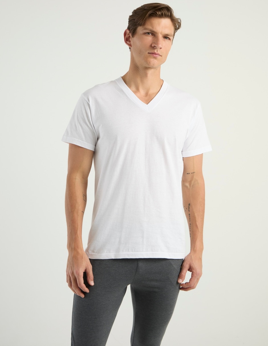 Playera cuello V para hombre Playera cuello V para hombre