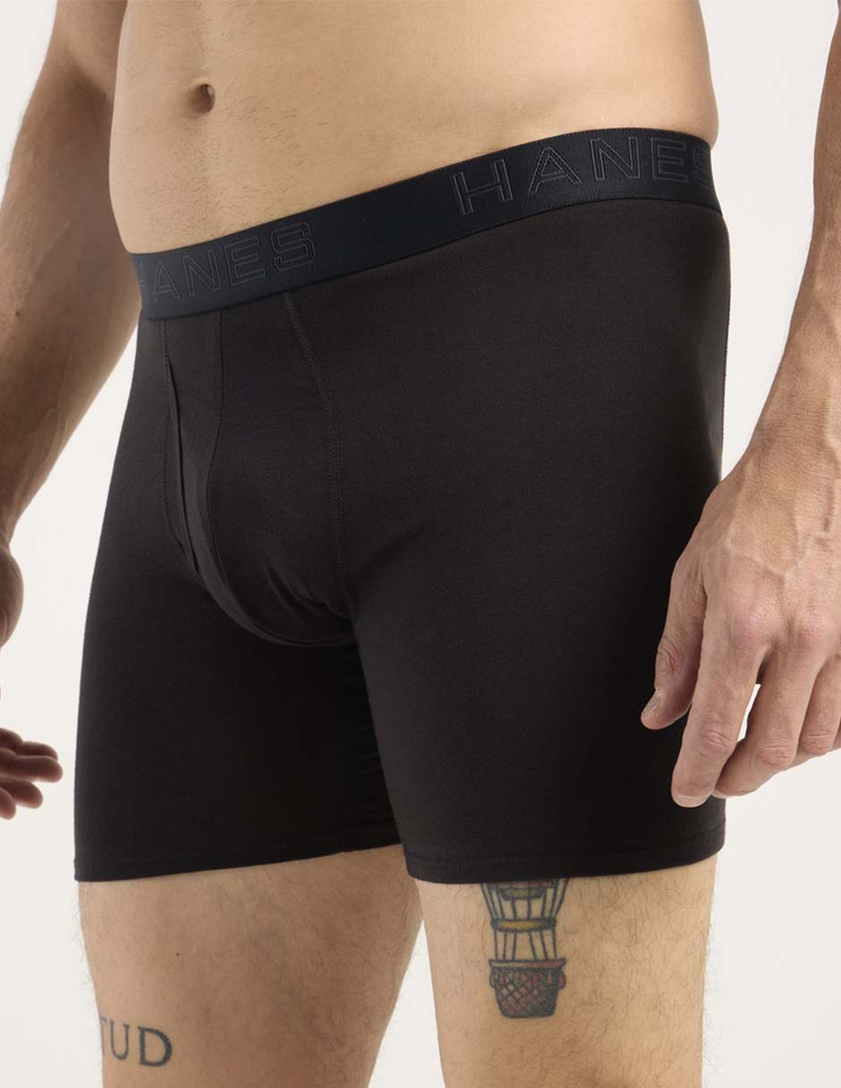 BOXER HANES, EG, NEGRO 0UCPS