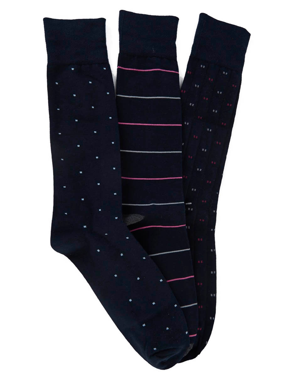 Set de calceta para hombre 3 pares