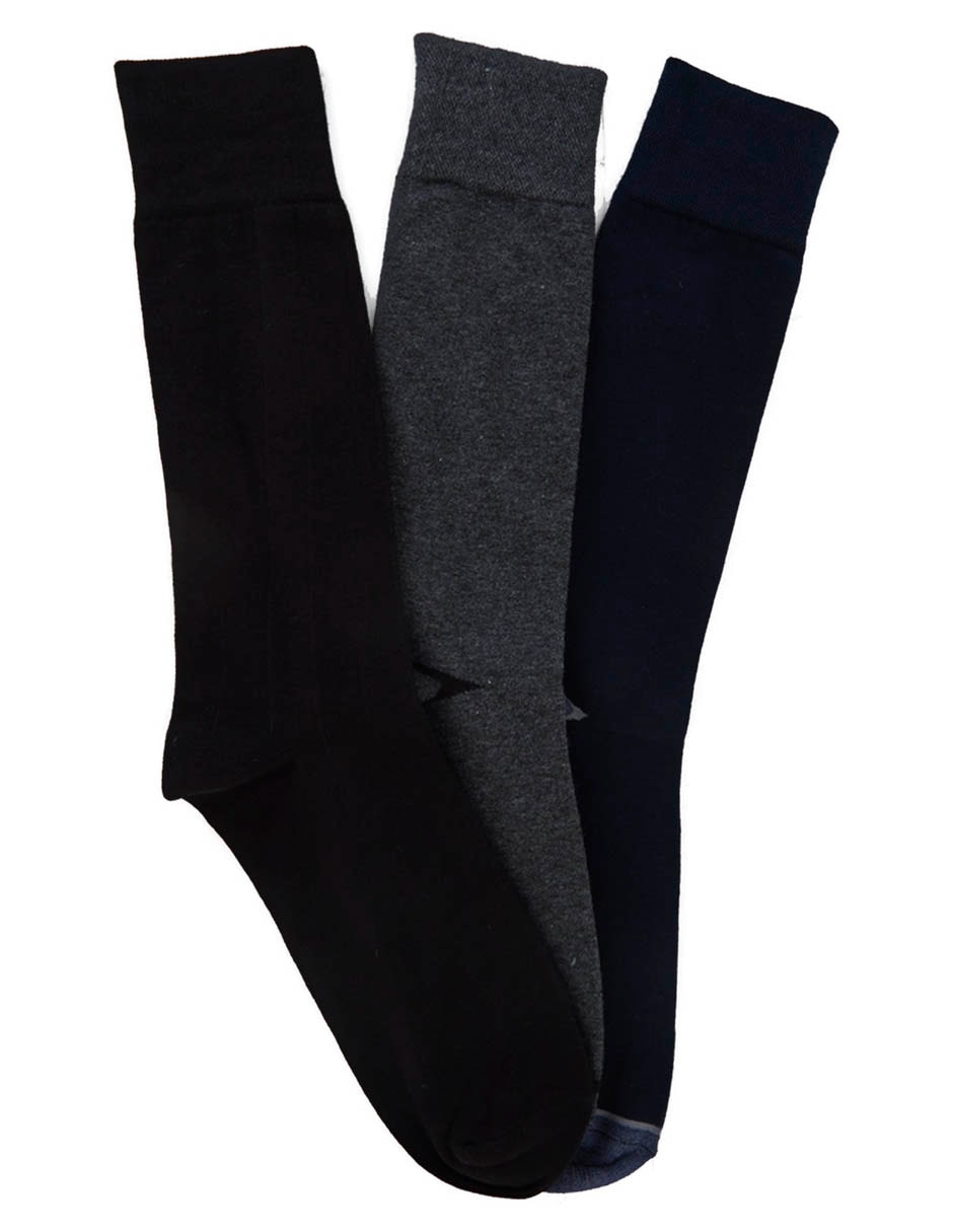 Set de calceta para hombre 3 pares