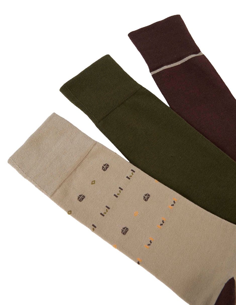 Set de calceta para hombre 3 pares 2