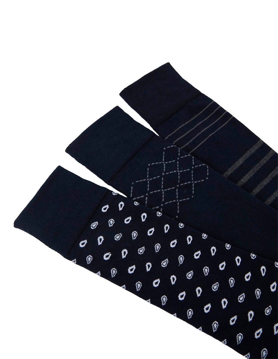 Set de calceta para hombre 3 pares 2
